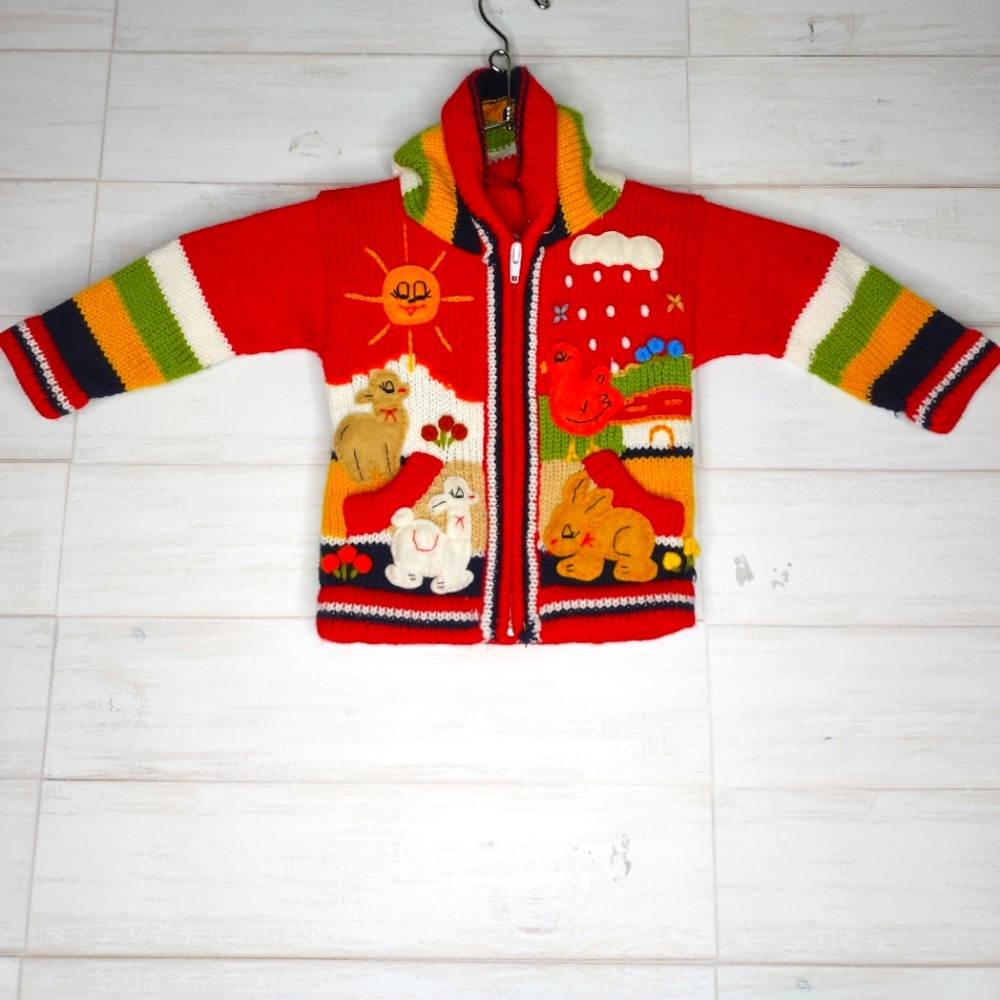 Baby Sweater  boy fairy hoodie soft Warm Knitte